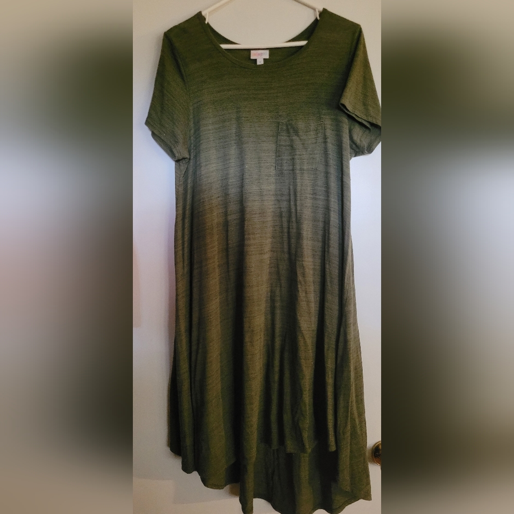 LulaRoe green dress